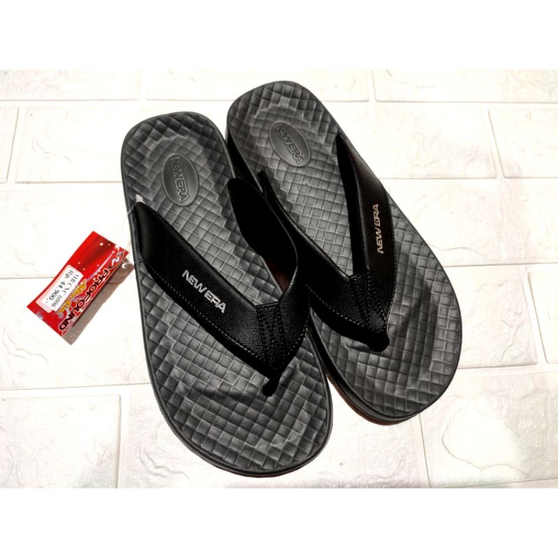 sandal jepit pria new era karet cnc 6006