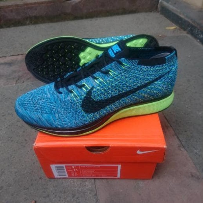 Sepatu Nike Flyknit Racer 2.0 Blue Lagoon Premium Quality
