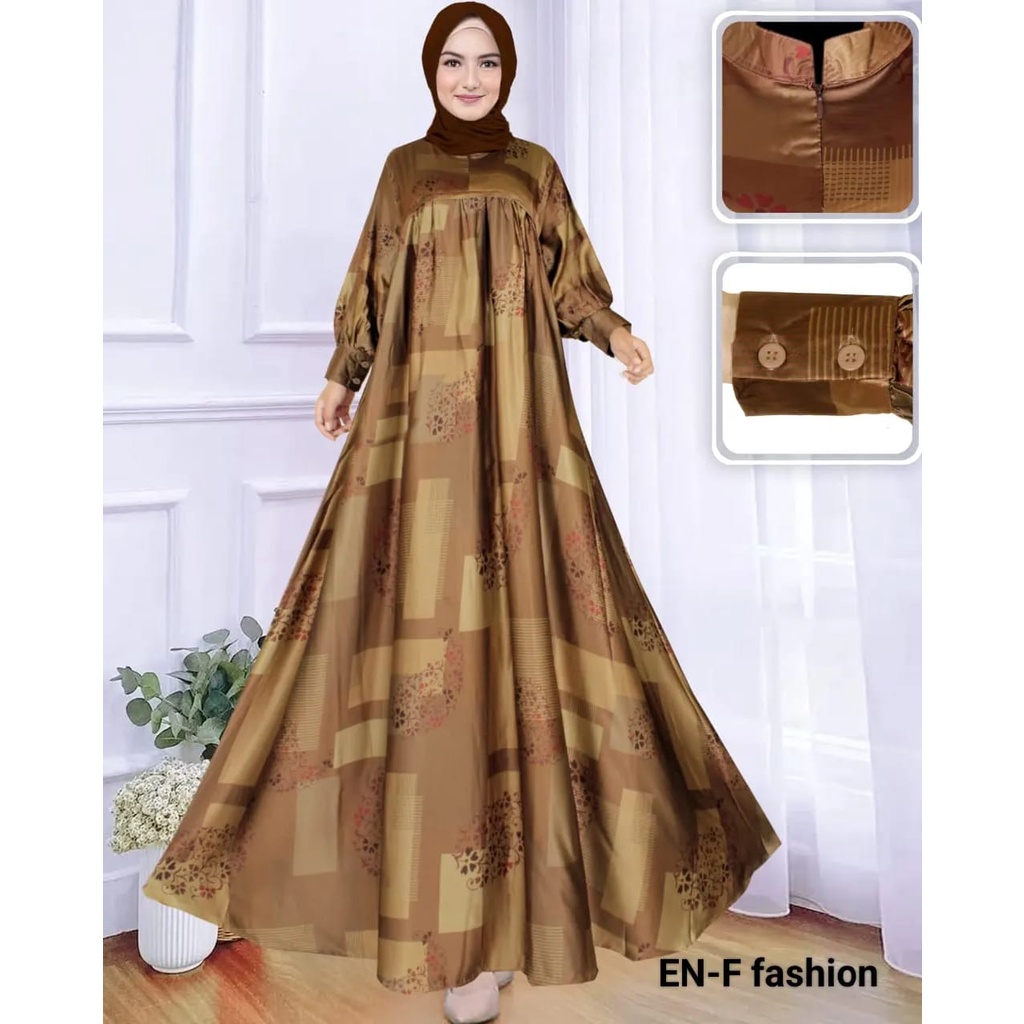 unna_store.2019 /Gamis Dress Diyor Silky Terbaru Wanita Remaja Dewasa Model Kekinian Viral Modernd M