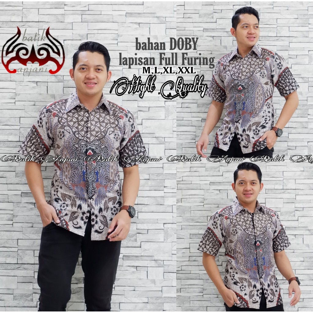 DARMATRA Kemeja Batik Pria Full Furing Bahan Katun Primisima