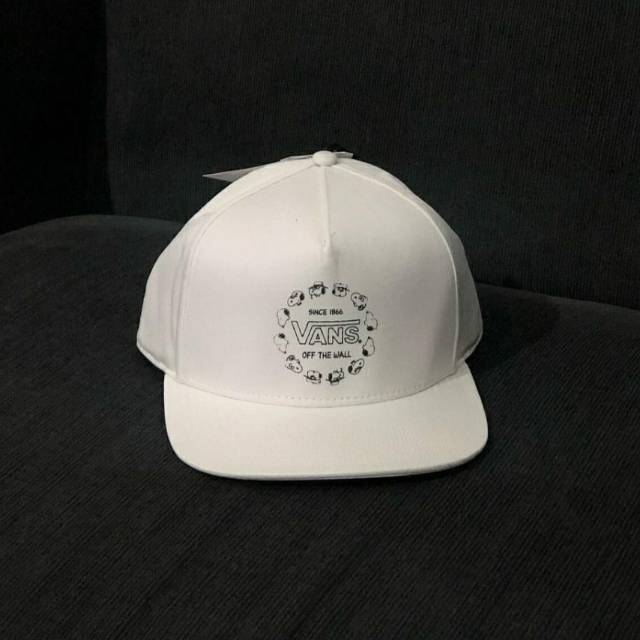 Vans x peanuts topi snapback white