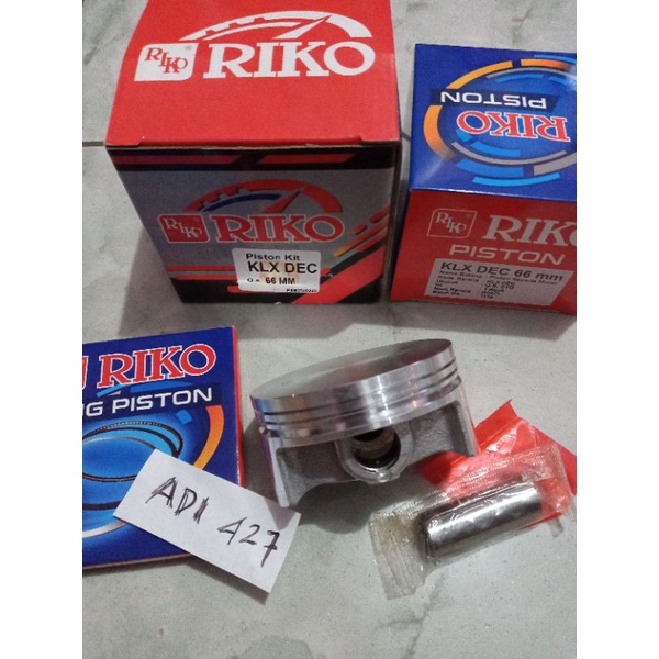 PISTON KIT SEHER SET RING PISTON KLX JUPITER MX VIXION NMAX AEROX 155CC 66MM PEN 14MM RIKO