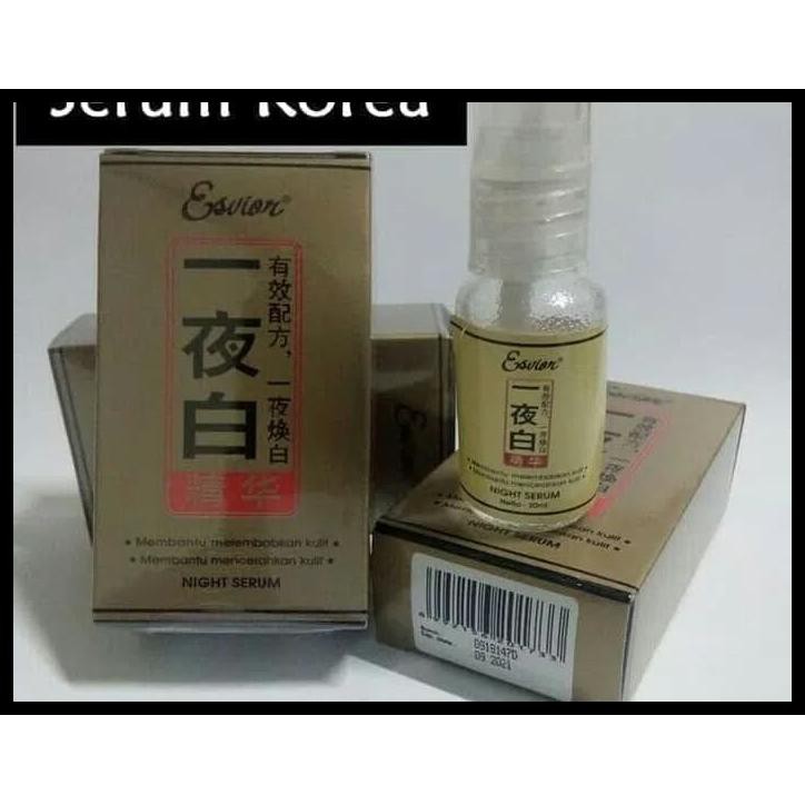 ctag obat penghilang jerawat esvior night serum korea 20ml asli original 5sc1