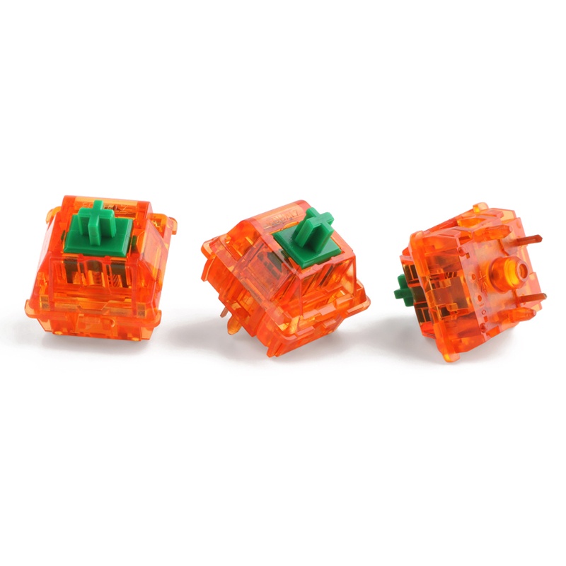 Vivi EQUALZ-Tangerine V2 Switches 5 Pin 62g / 67g Translucent Linear Axis Untuk Keyboard Mekanik MX