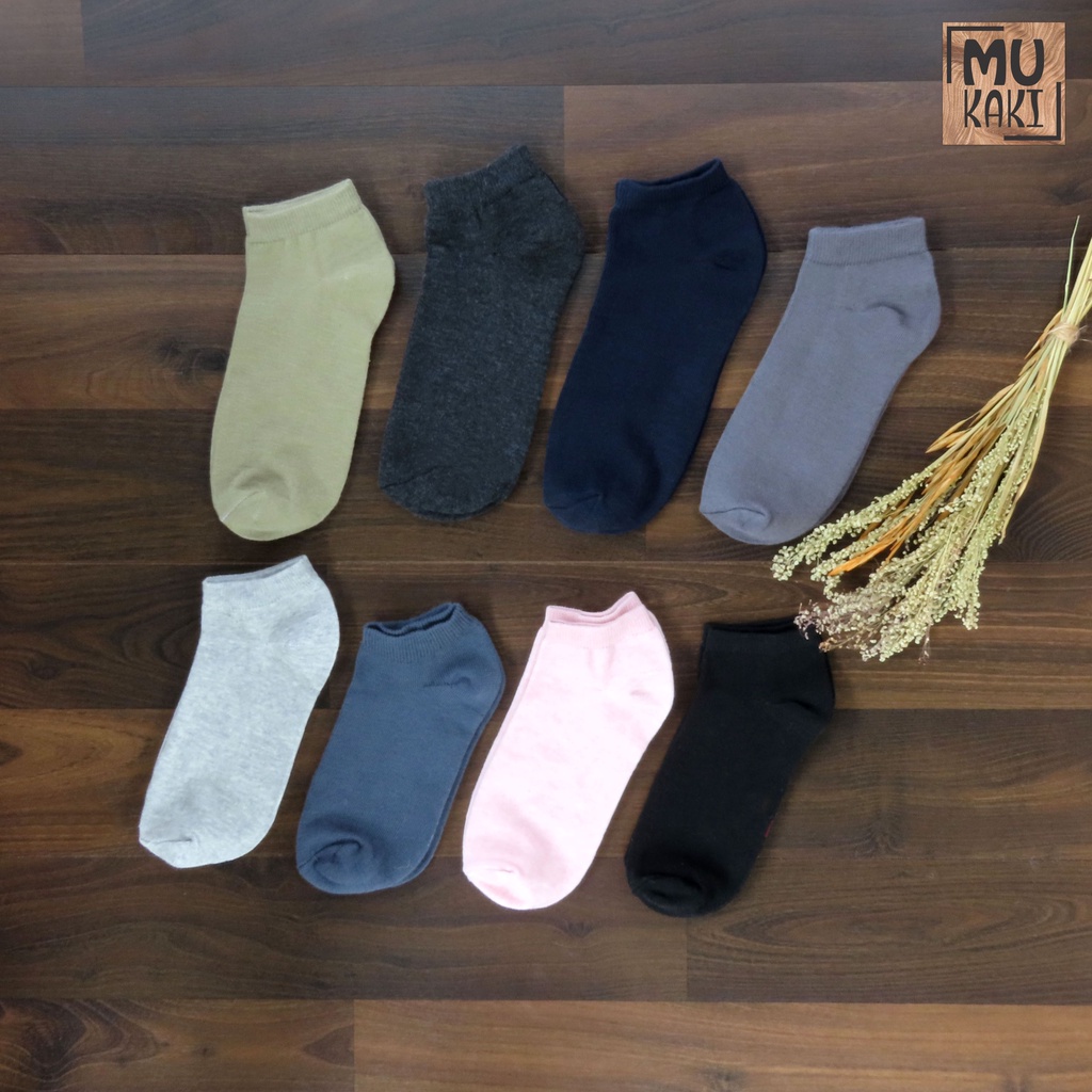 Kaos Kaki Semata Kaki Polos Angkel Unisex Mukaki