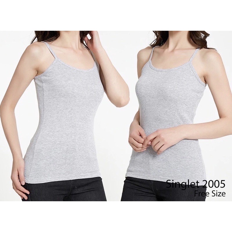 FREYA | Tangtop wanita tali kecil/Tanktop katun/Tanktop Katun perempuan