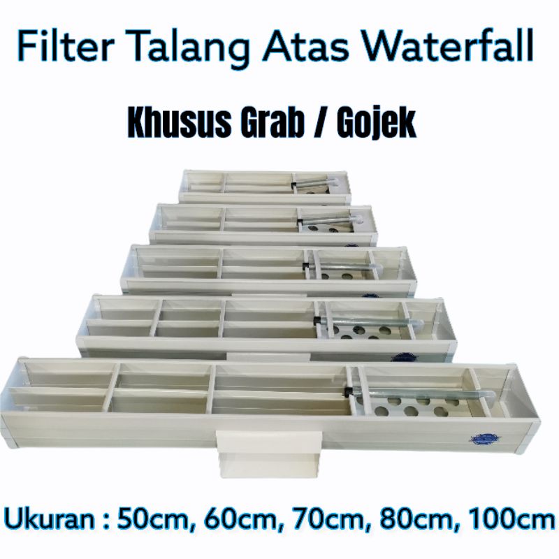 Filter Talang Waterfall / Talang Filter 40-100 cm / Top Filter Talang Aquarium / Box Filter Aquarium