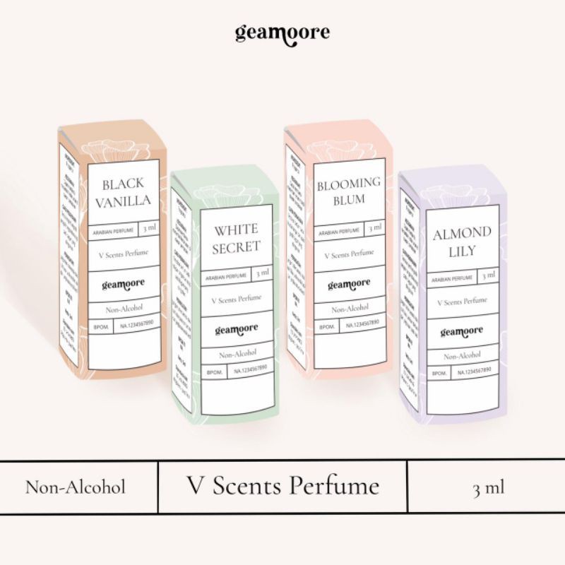 [BPOM] GEAMOORE V Scent Parfume 3ML