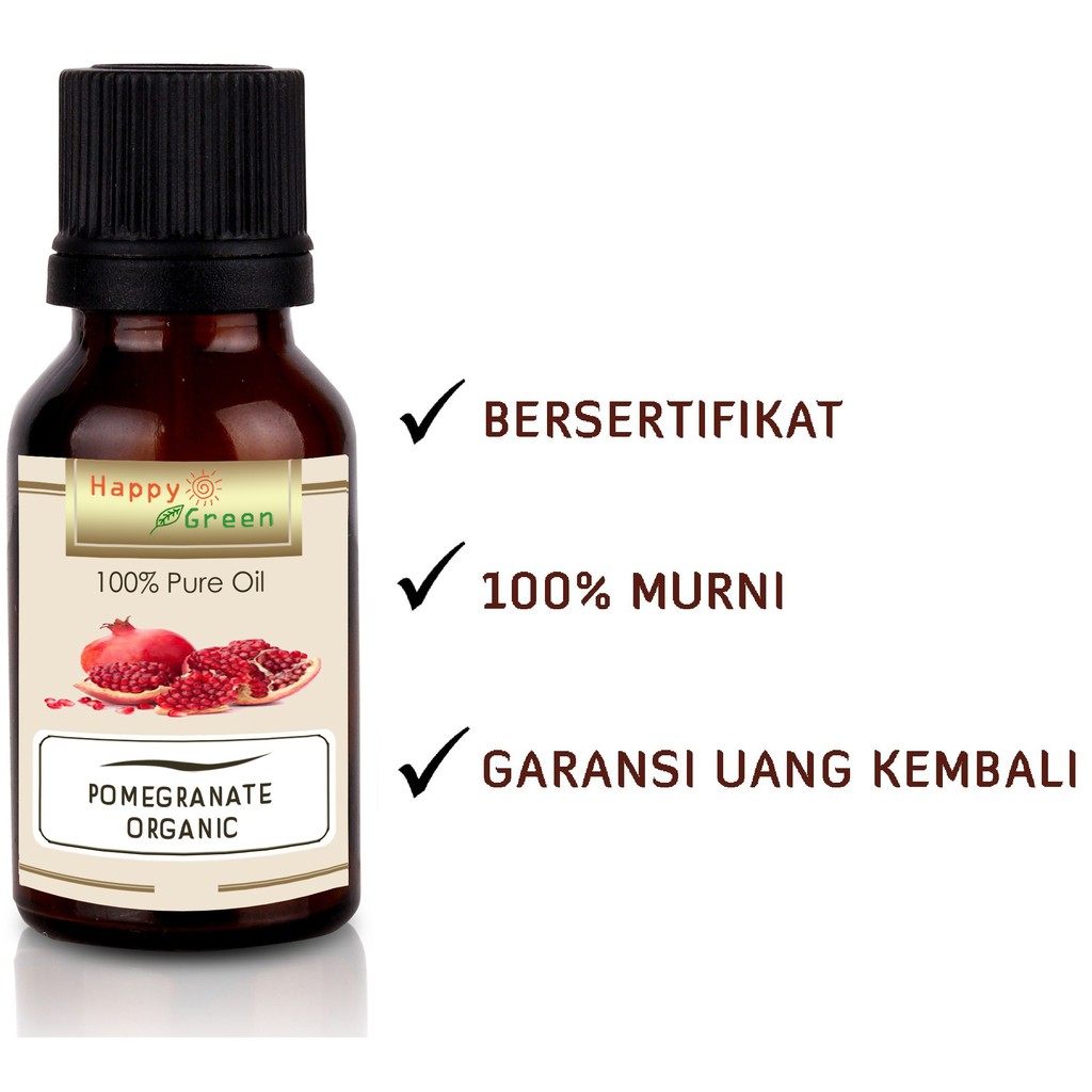 Happy Green ORGANIC Pomegranate Seed Oil -Minyak Biji Delima Murni