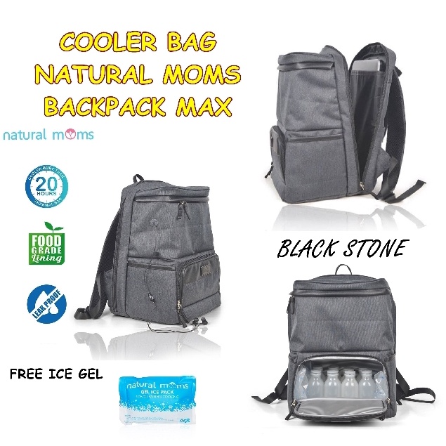 PMS166 COOLER BAG NATURAL MOMS BACKPACK MAX TAS ASI