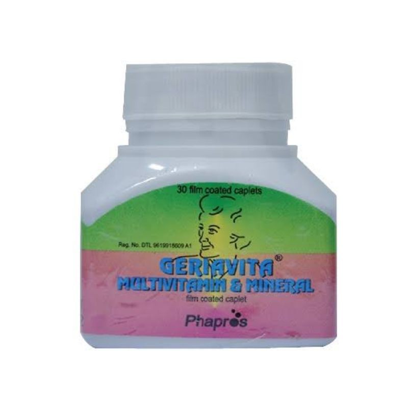 GERIAVITA 30'S KAPLET | MULTIVITAMIN KOMPLIT