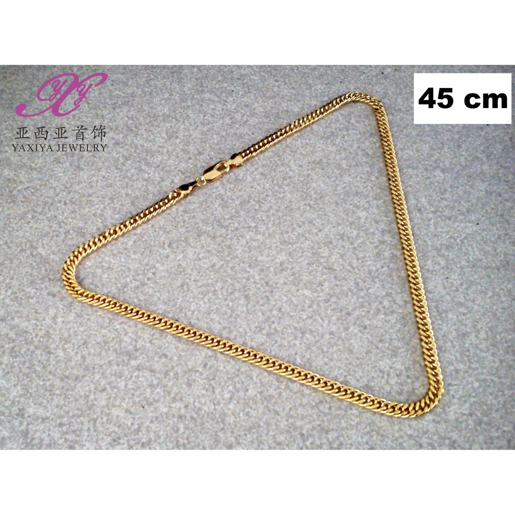 

Yaxiya kalung rantai perhiasan imitasi lapis emas aksesoris 18k 487