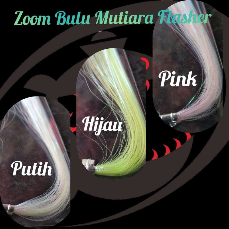 MURAH Bulu Mutiara Flasher Special sisik ikan kilap dan motif unik