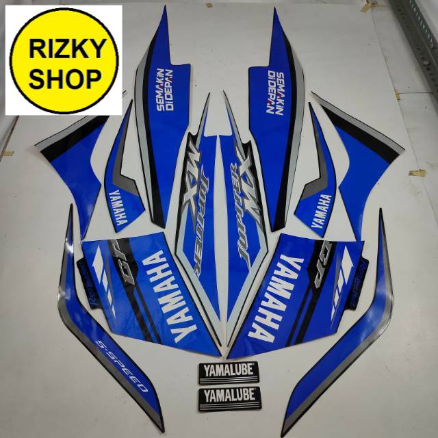 striping yamaha Jupiter  mx new 2014 gp series hitam biru