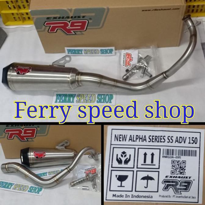 Promo Knalpot R9 New Alpha Adv 150 / Knalpot R9 Adv 150 Alpha Series Promo