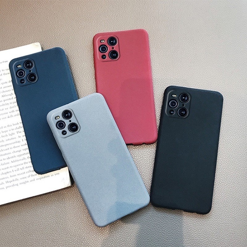 Soft Case Oppo Find X3 Pro Slim Matte Silicon Sandstone