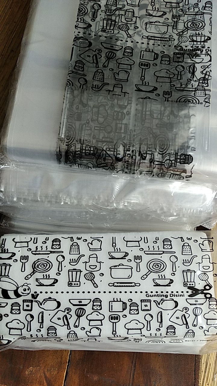 Sablon Plastik Bening Pp/pe Ukuran 18x35cm & Pp 18x30 Tebal 0.3