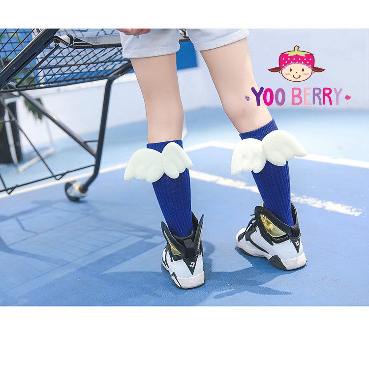 YooBerry Kaos Kaki Bayi &amp; Anak 3D Blue Angel with Wings Berry Mart