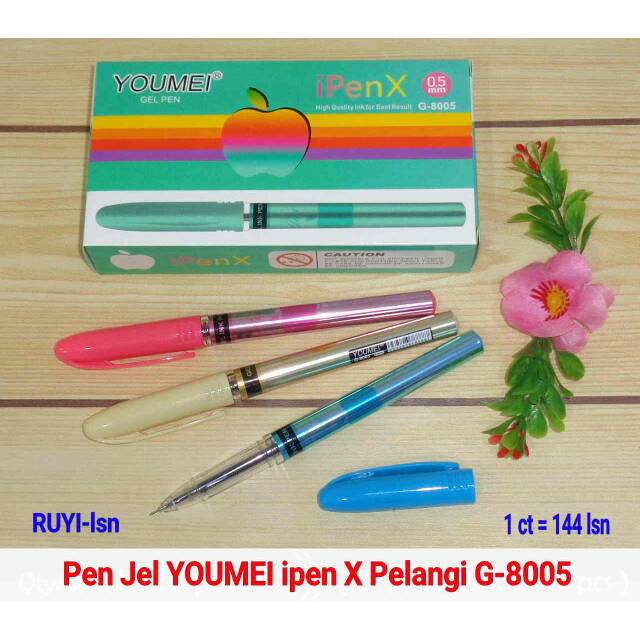 

(1LUSIN) Pulpen Gel Pen Gel Hitam IpenX Youmei8005