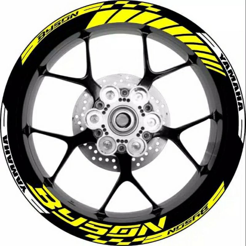 stiker velg motor Yamaha BYSON