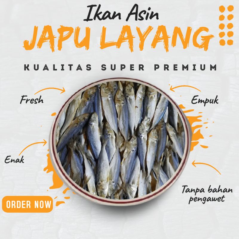 

Ikan Asin Japu Layang 1 kg Kualitas Super Premium