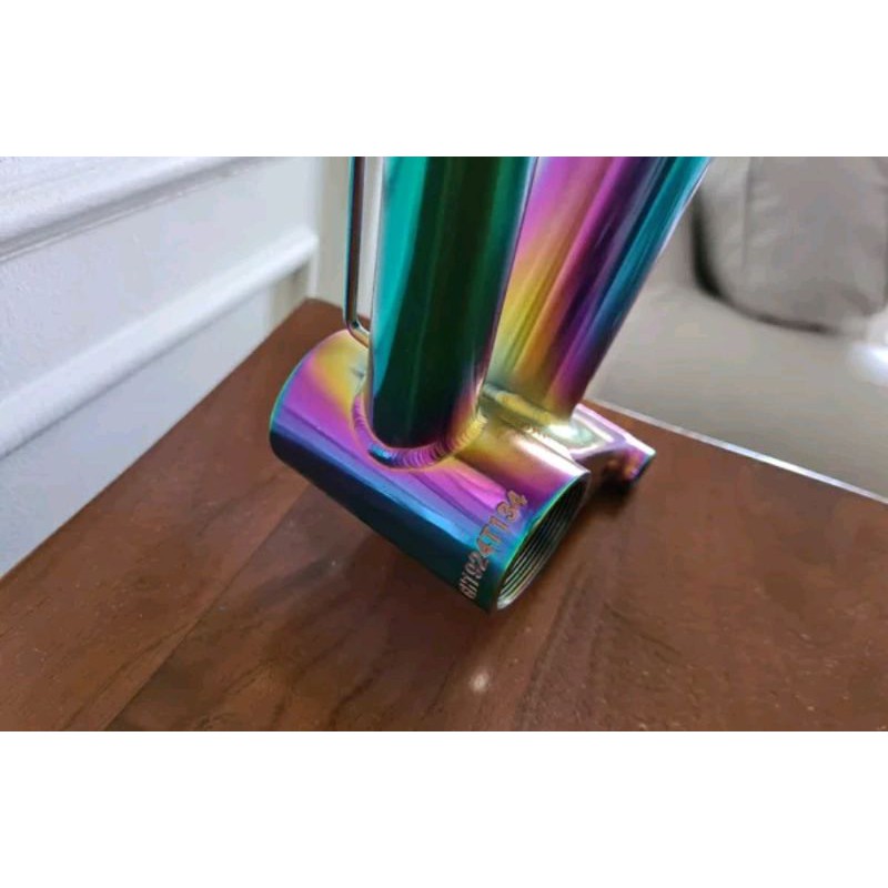 Rainbow BROMPTON Titanium Frame Mainset The Best Elegant Weight 1350 g Rangka sepeda lipat bisa 3 sixty pikes