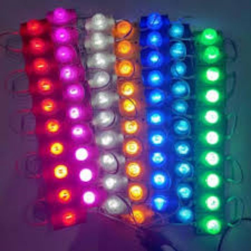 LED 1 Mata Jumbo 12v 1.5w Merah Biru Putih Kuning Hijau Ungu Pink RGB