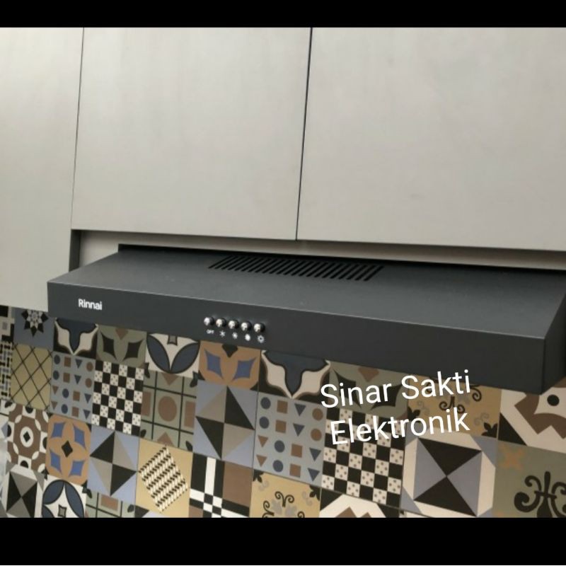 Cooker Hood Rinnai RH-126B Slim Hood Penghisap Asap Kompor Dapur RH 126 B