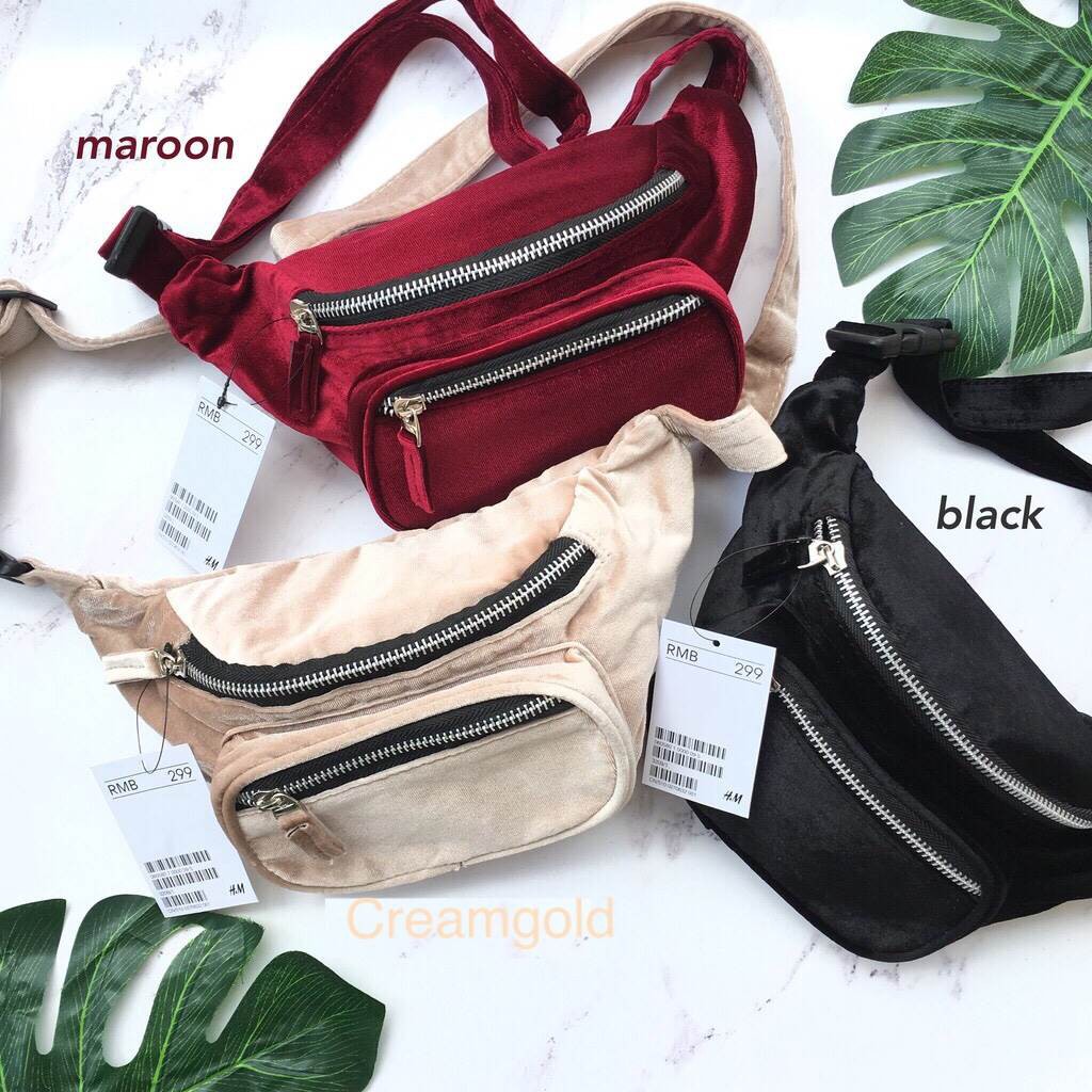 PROMO 10.10 supplier tas branded wanita murah import batam selempang H*M BELT BAG