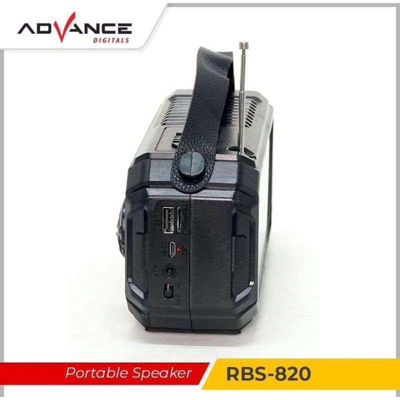 Portable Speaker Bluetooth music bos advance rbs 820 rbs820 solar panel