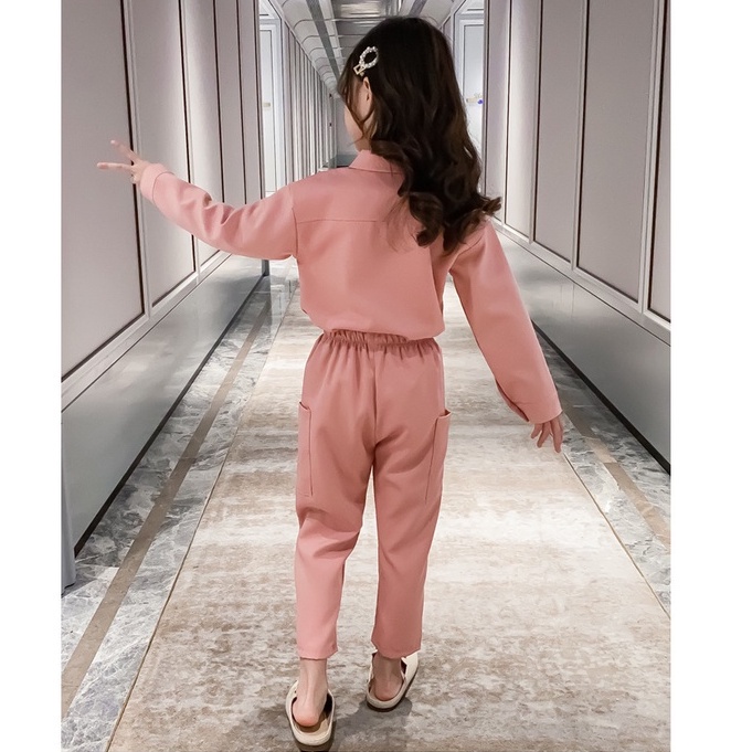 CHUBBI 44 Setelan Set Anak Tanggung 2in1 Baju Anak Perempuan Kemeja + Pants