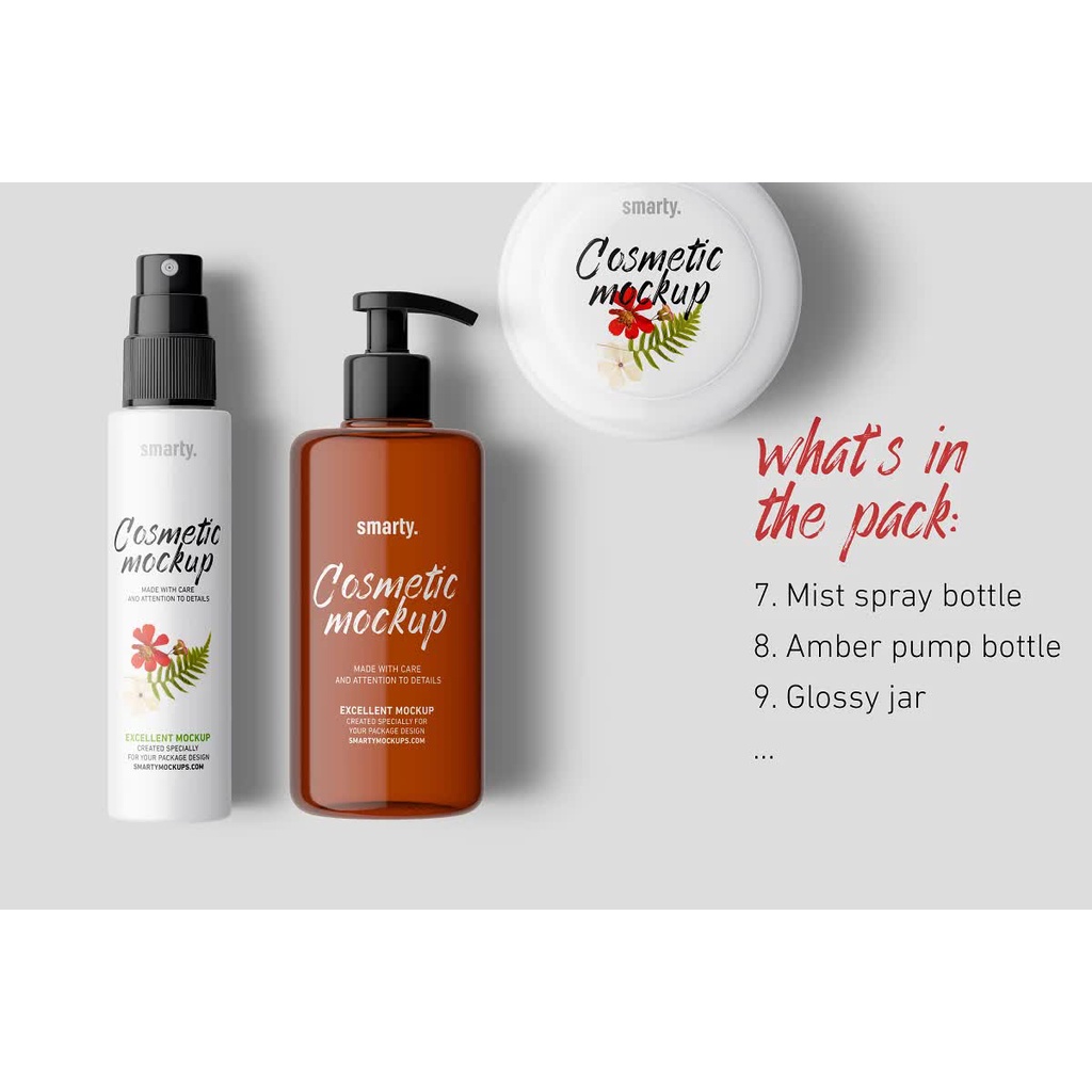 Cosmetic Mockups Bundle Pack - Photoshop