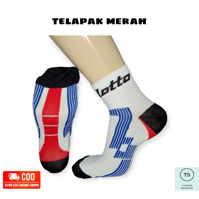 Kaos Kaki Olahraga Motif (LT) || Kaos Kaki Sport Pendek Pria dan Wanita