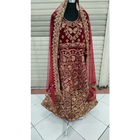 Lehengga India beludru  siap pakai/ lehengga india lengha lenggha lengga jodha muslim fashion sarung pengantin/baju India