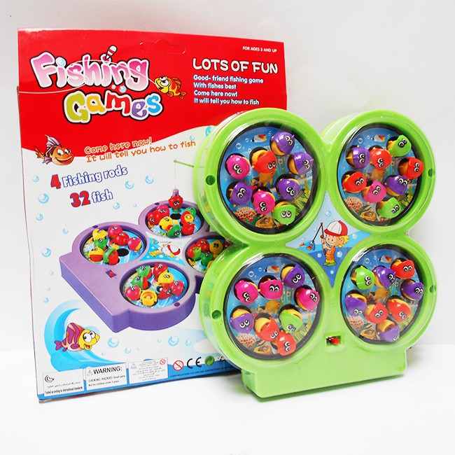 Promo Mainan Pancingan Ikan murah / Fishing Game 4 Kolam 685-10