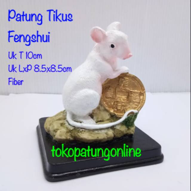 Patung Tikus Shio Pajangan Fengshui