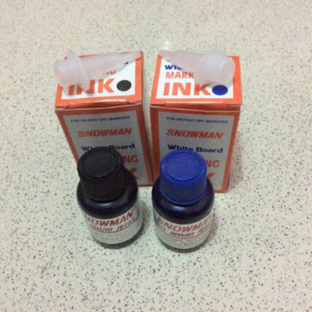 

Tinta Spidol Board Marker SNOWMAN (White Board Marking Ink) / Tinta Refill Spidol