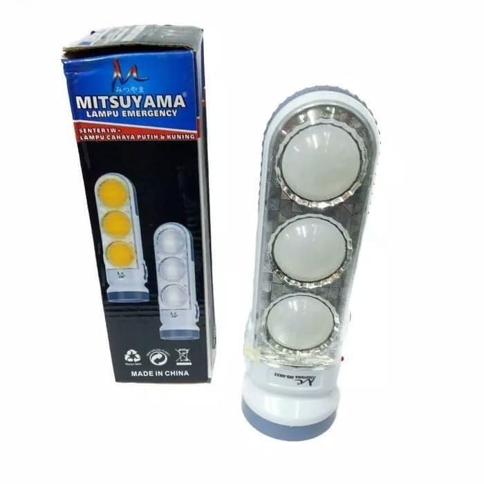 Lampu Emergency Mitsuyama MS-6033 Cahaya putih &amp; kuning