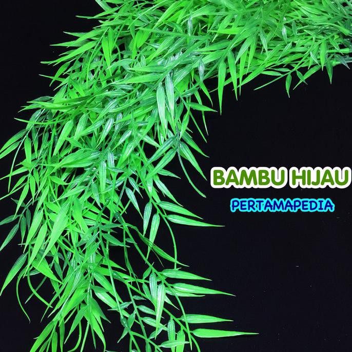 Best Produk Daun Bambu Artificial/ Daun Bambu Dekorasi/ Daun Bambu Sintetis Hias Terlaris,-
