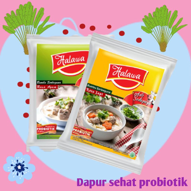 

HALAWA, bumbu dapur probiotik, kemasan 500 gr, bumbu penyedap rasa bebas bahan kimia