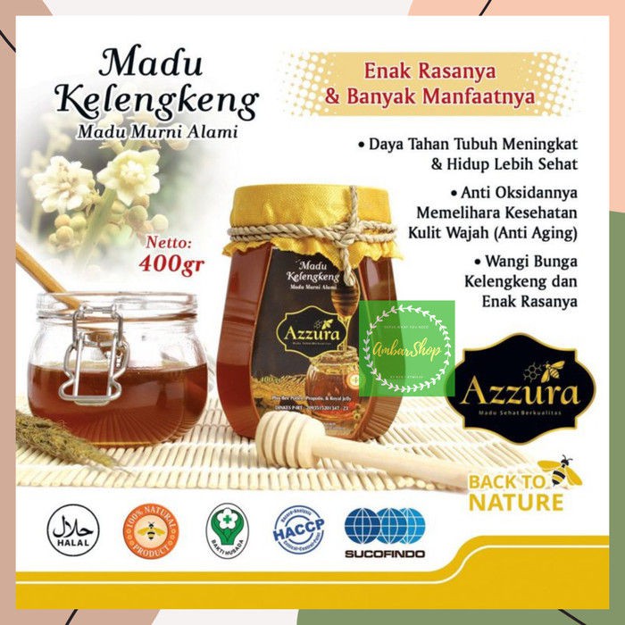 

Madu Kesehatan Madu Kelengkeng/ Klengkeng Azzura 200 Gram BARU