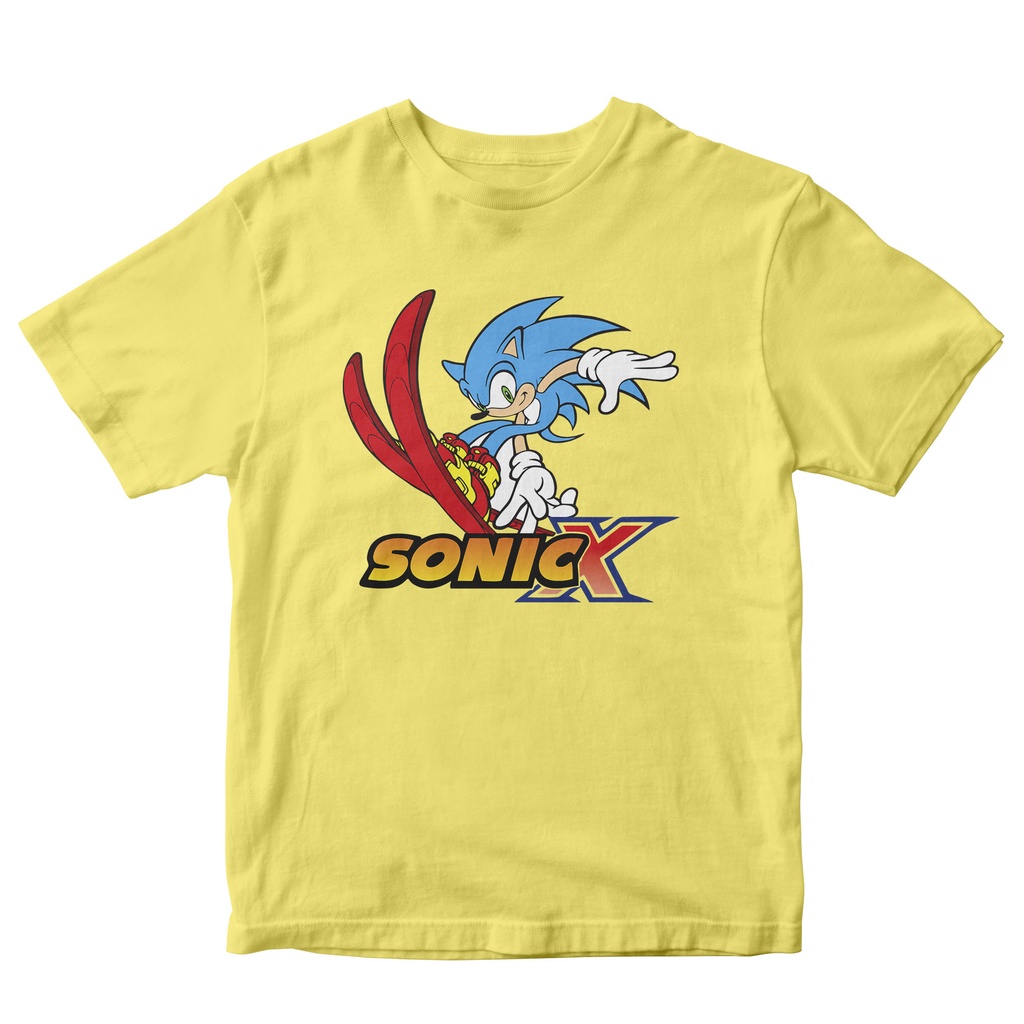 Kaos Kartun Sonic Cotton Combed 30s Baju Anak Pakaian Murah Atasan Berkualitas