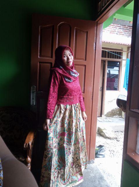 Couple Batik Gamis Brokat Cindrawasih Kamaratih