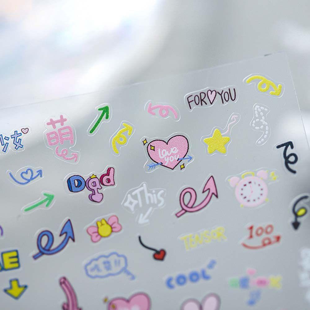 MXBEAUTY Stiker Kuku Kartun Avocado Butterfly Tom Jerry Self Adhesive Nail Art Dekorasi