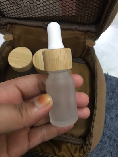 Botol Serum 10ml Botol Kosmetik Kecantikan Kaca Buram Doff Frosted Dof Frozen Dop 10 Ml Pipet Kaca