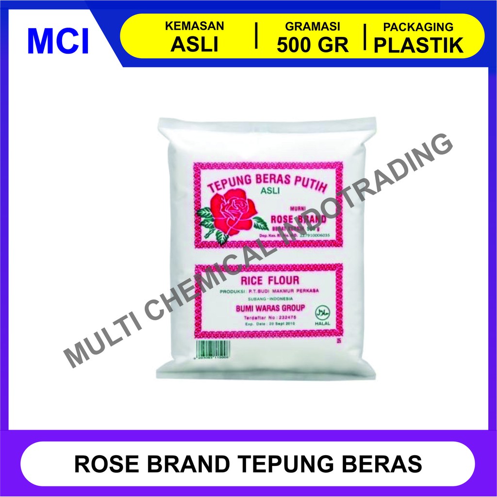 

TEPUNG BERAS PUTIH ROSE BRAND 500 GR