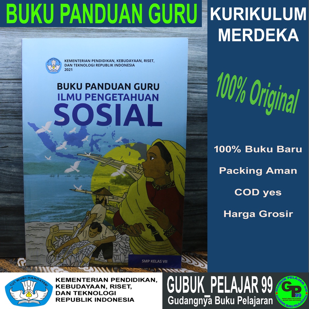 Jual Buku Guru Ilmu Pengetahuan Sosial Ips Untuk Smp Kelas 7 Kurikulum Merdeka Kemdikbudristek 