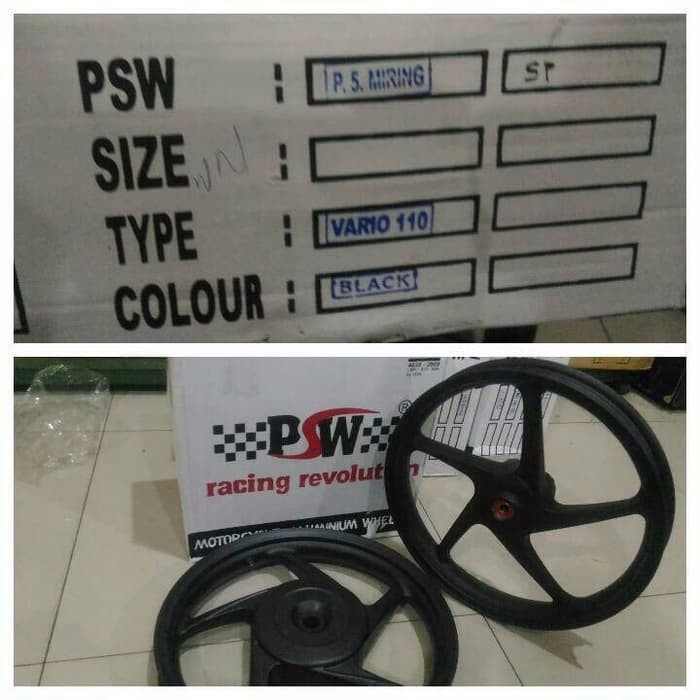 AKSESORIS MOTOR velg psw vario beat scoopy spacy model standar EKSKLU