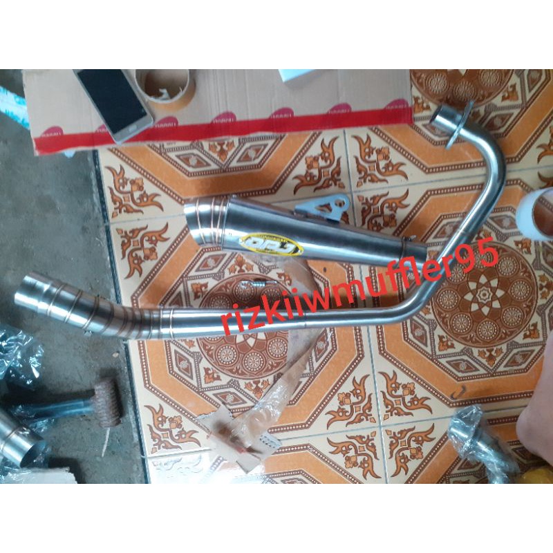 knalpot racing DPJ jigsaw keong ngkeer leher paten tanpa sambungan buat motor herex cb gl mp fu vixi