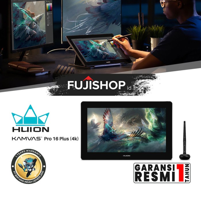 Huion Kamvas Pro 16 Plus 4K Pen Display Garansi Resmi